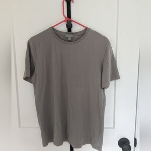 COS Men's Taupe Short Sleeve Tee